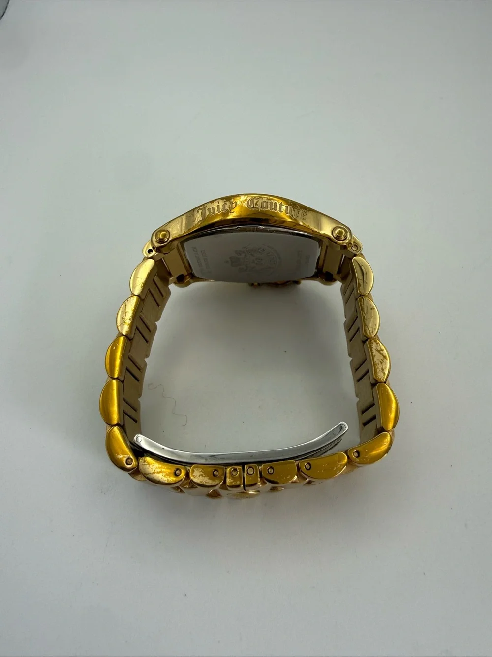Juicy Couture Gold-Tone Crystal Accent Women's Bracelet Watch with Charm